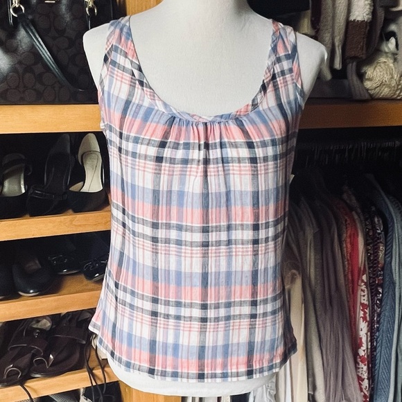 ⭐️BOGO FREE⭐️ NWT Old Navy Linen/Cotton Tie-back Tank - Picture 4 of 9